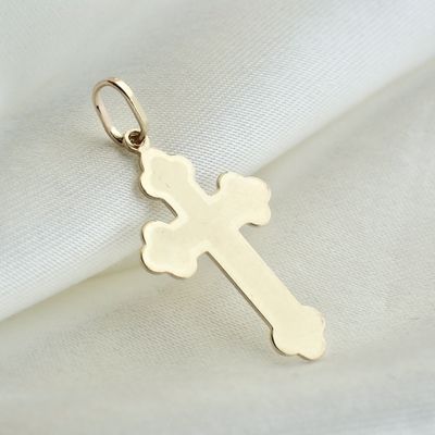 Image 2 of Gold pendant of a cross