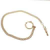 Vintage gold watch chain; Chatelaine (for a pocket watch) | 28 cm