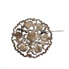 Image 3 of Large silver brooch | Floral design
