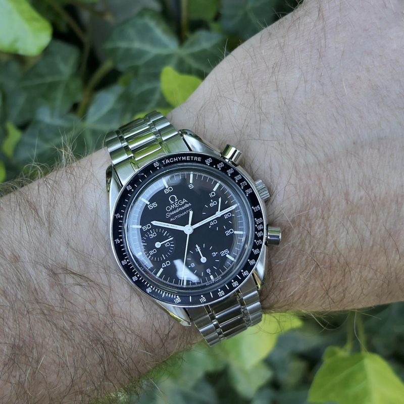 Image 10 of Omega Speedmaster Reduced; Automatic Chronograph watch