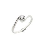 Image 1 of White Gold Solitaire Ring with Diamond | 0.10 ct.