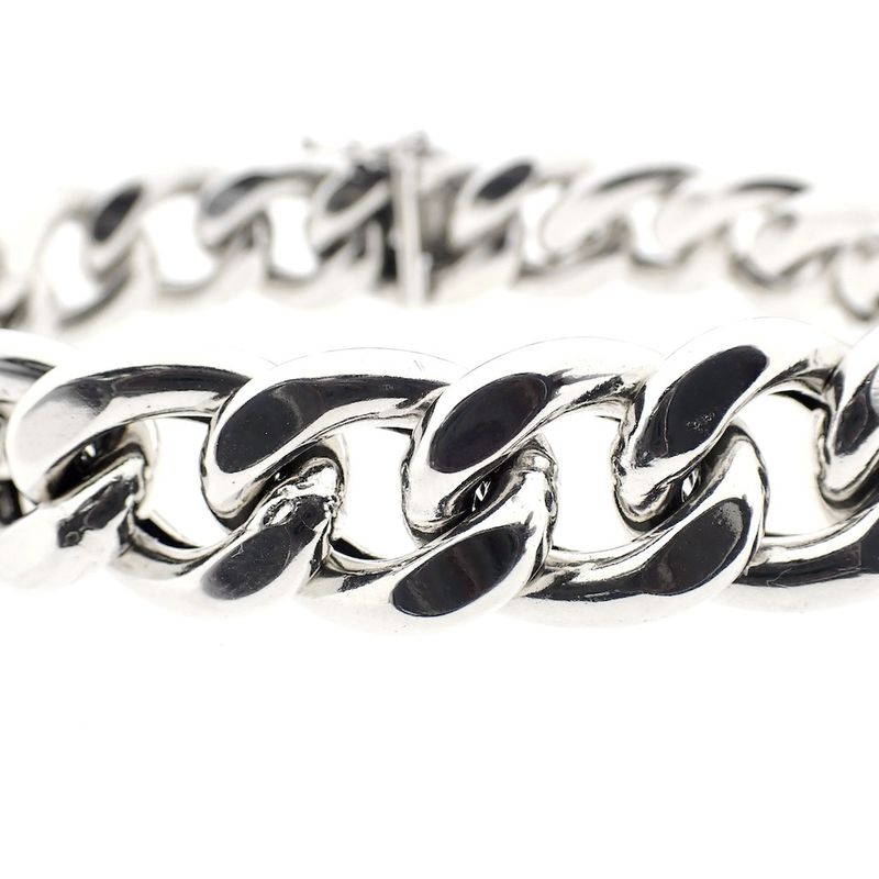 Image 2 of Sturdy silver gourmet bracelet | 20 cm