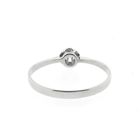 Image 4 of White gold solitaire ring with diamond | 0.03 ct.