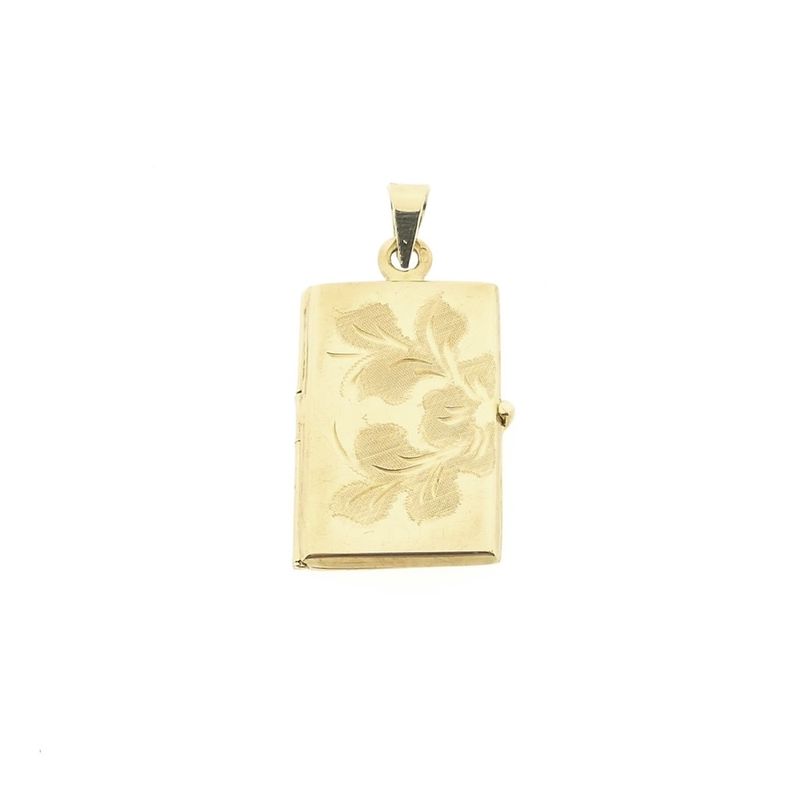 Image 1 of Vintage gold locket pendant