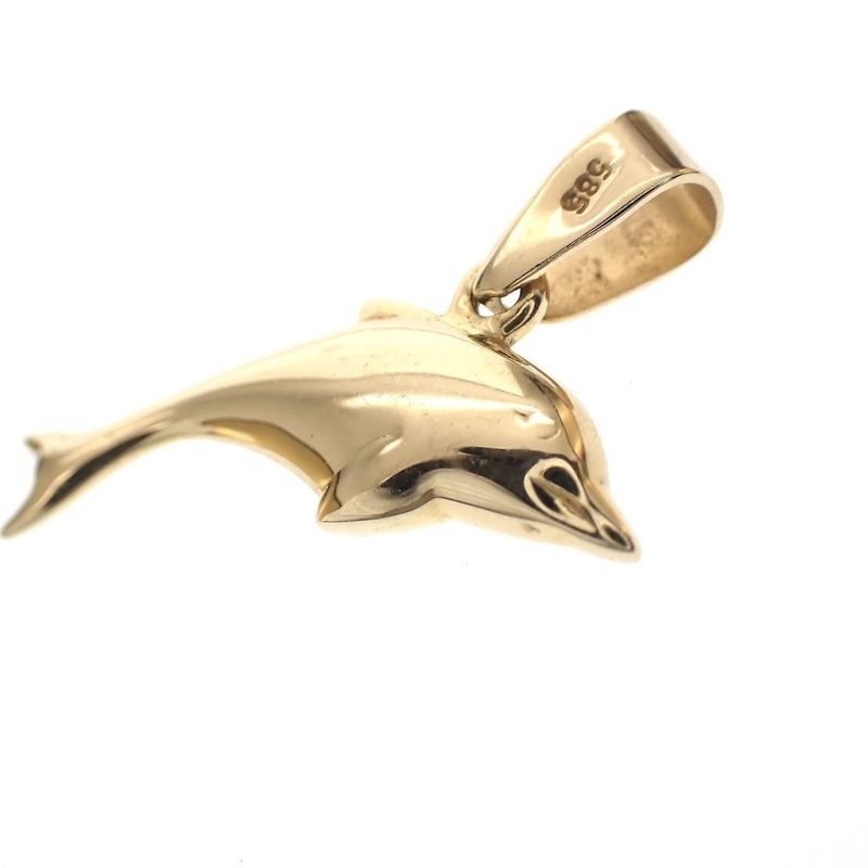 Image 3 of Golden dolphin pendant