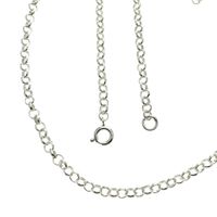 Silver long jasseron necklace | 60.5 cm