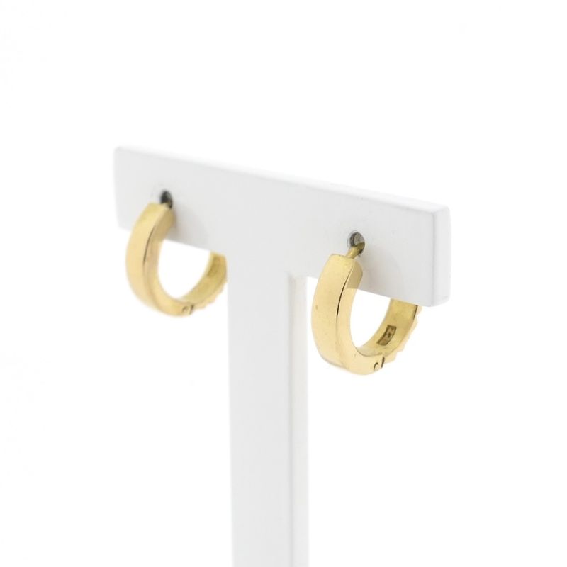 Image 4 of Gold faceted earrings