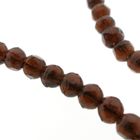 Image 7 of Glass bead necklace/saucer with gold clasp; Antique/vintage | 116 cm