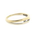 Image 3 of Two-tone gold ring with zirconia