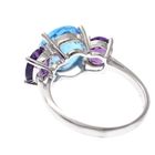 Image 5 of White gold cluster ring with large zirconias