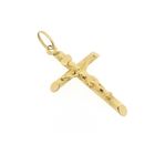 Image 9 of 19.2 ct gold pendant of a cross with corpus | INRI
