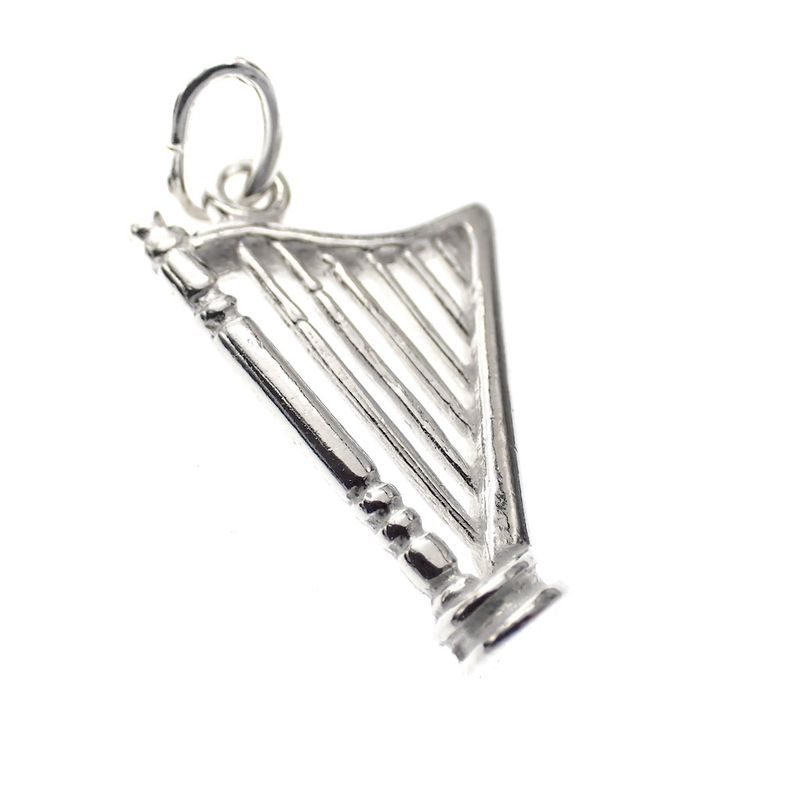 Image 2 of Silver charm; Harp