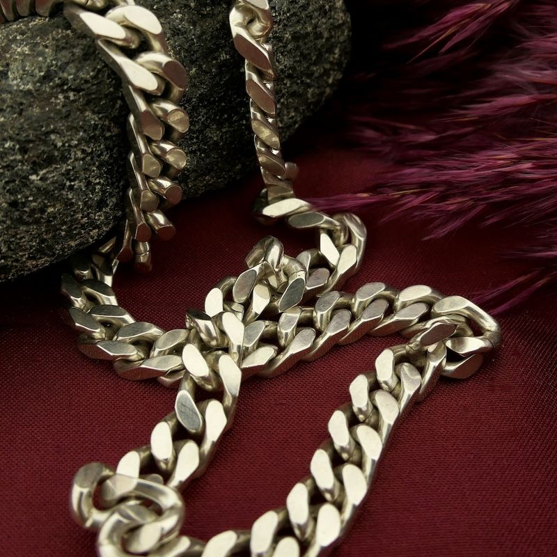 Image 9 of Silver robust gourmet link chain