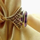 Image 6 of 18K Gold Ring with Amethyst | Vintage