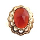 Image 4 of Vintage gold ring with carnelian