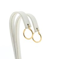 Gold earrings; Ø 14 mm