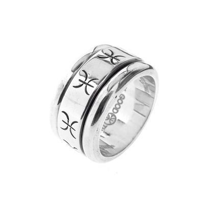 Good Times silver robust men's ring Image 1 of Good Times silver robust men's ring
