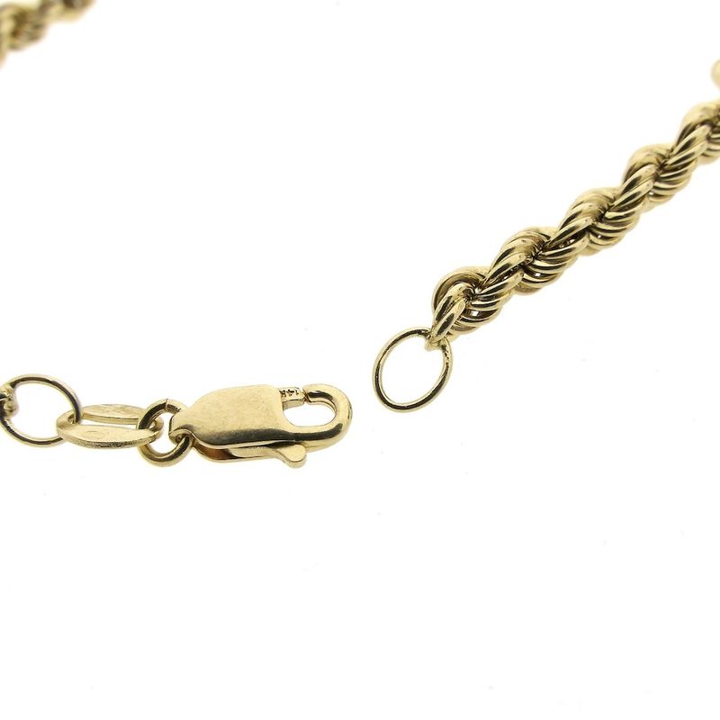 Image 4 of Gold twisted link bracelet | 20 cm
