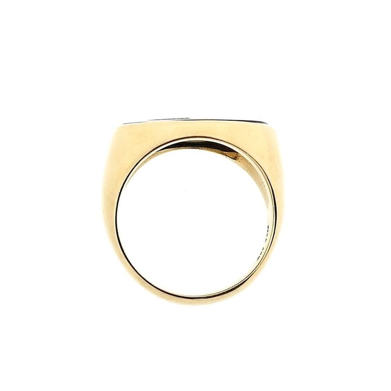 Image 5 of Gold signet ring with onyx
