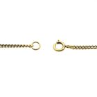 Image 3 of Gold gourmet link chain | 51 cm