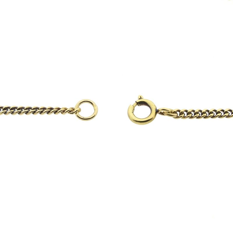 Image 3 of Gold gourmet link chain | 51 cm