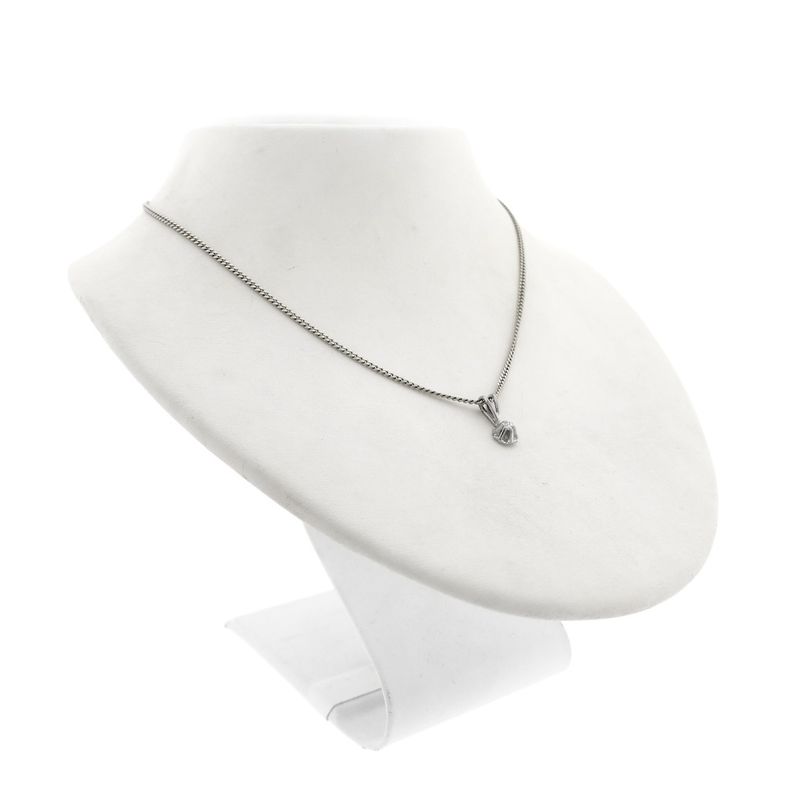 Image 7 of White gold pendant with diamond | 0.04 ct.