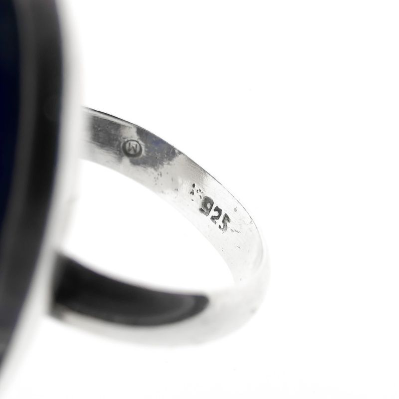 Image 7 of Silver ring with lapis lazuli | Vintage