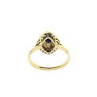 Image 4 of Gold Ring with Sapphire & Diamond; 0.02 ct; 14K; Size 17.5