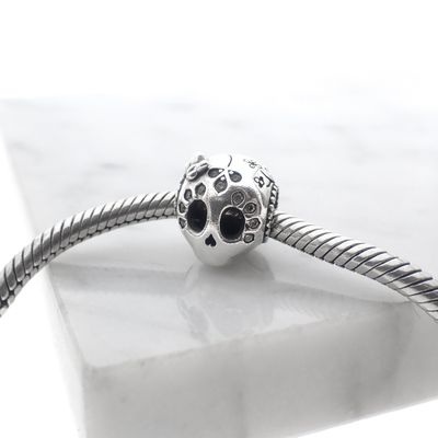 Image 2 of Pandora charm; Silver; Dia de los Muertos