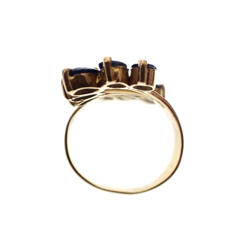 Image 3 of 22 carat gold cocktail ring with sapphire