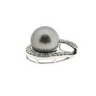 Image 3 of 8 carat pendant with Tahitian pearl and zirconia