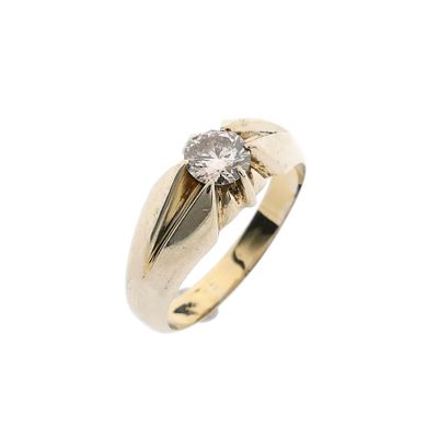 Image 1 of White Gold Solitaire Ring with Diamond; 0.50 ct.