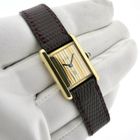 Image 7 of Cartier Tank Vermeil 'Trinity' 221804; Vintage mechanisch dames horloge
