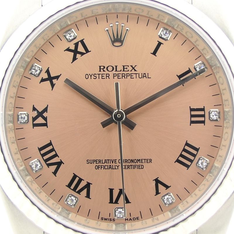 Image 20 of Rolex Oyster Perpetual; 116034 with factory set diamonds