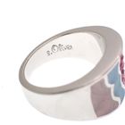 Image 3 of Silver pink fantasy ring with zirconia and enamel; S. Oliver