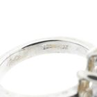 Image 5 of Silver robust ring with champagne zirconia stone