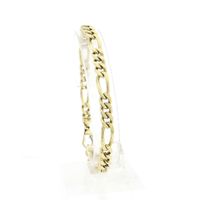 Gouden Figaro schakelarmband | 22,5 cm