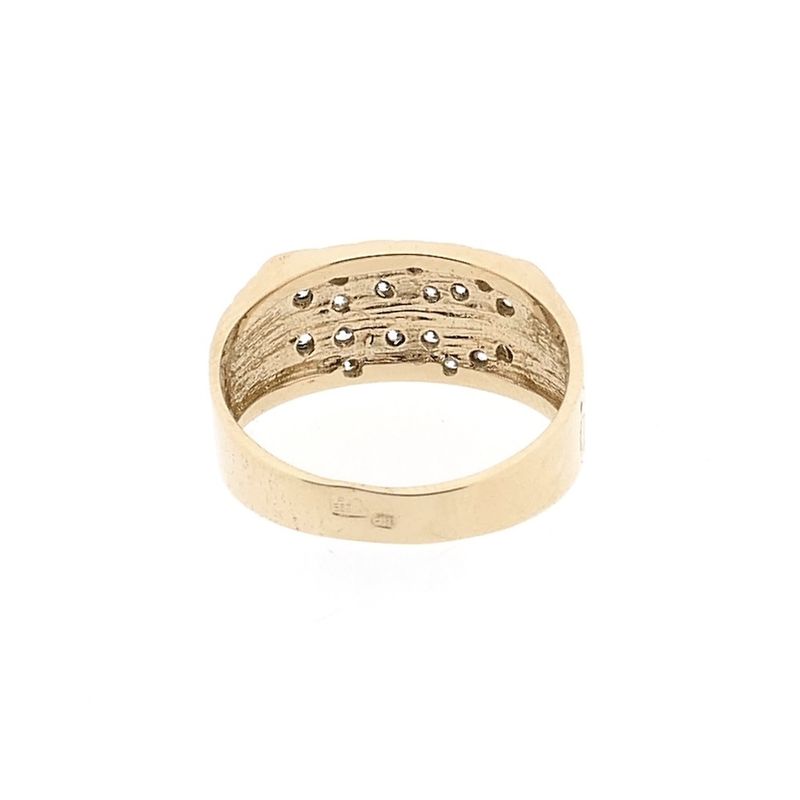 Afbeelding 4 van Roségouden ring met zirconia