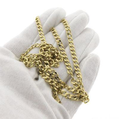 Long gold gourmet link necklace | 67 cm Image 2 of Long gold gourmet link necklace | 67 cm