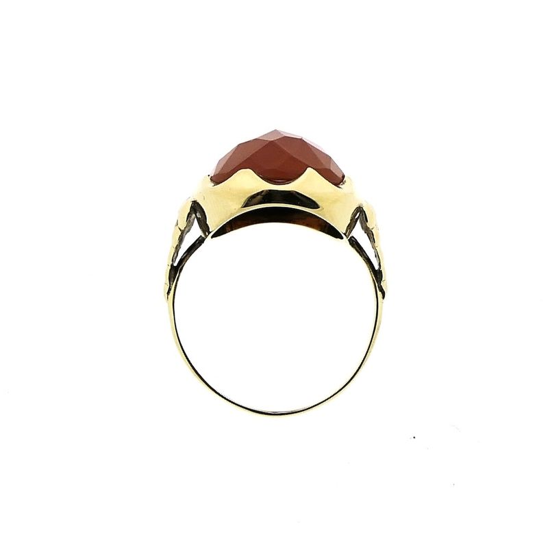 Image 4 of Gold ring with carnelian