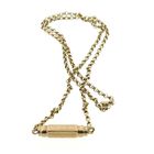 Image 7 of Gold jasseron link chain with decorative clasp | 44 cm