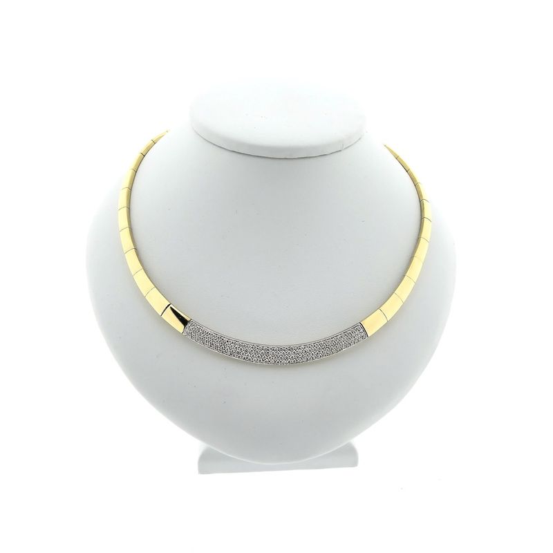 Image 1 of Leo Pizzo gold necklace with diamonds; 1.50 ct.