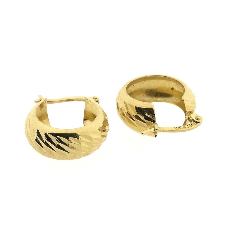 Image 11 of Gold-plated hoop earrings; Arpas | Ø 15.5 mm