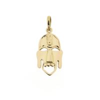 18 carat gold pendant of a mask