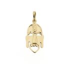 Image 1 of 18 carat gold pendant of a mask