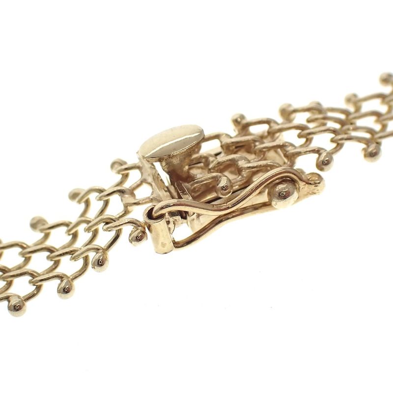 Image 6 of Exclusive gold fantasy necklace; bars | 47 cm