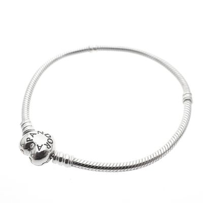 Image 1 of Pandora bracelet; Silver; Snake Chain | 21 cm