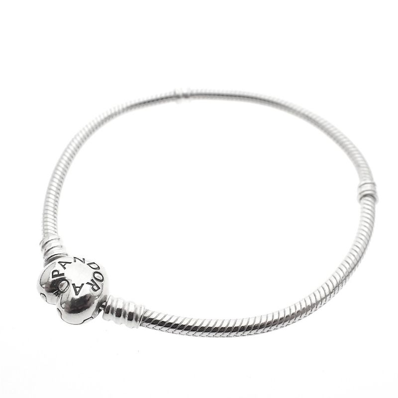 Image 1 of Pandora bracelet; Silver; Snake Chain | 21 cm