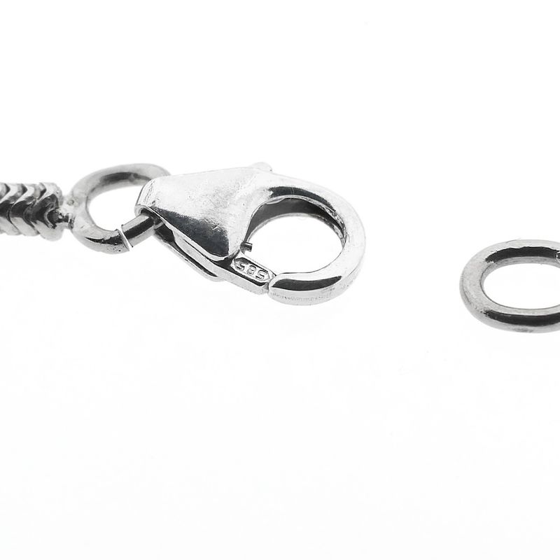 Image 4 of White gold snake link chain