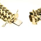 Afbeelding 7 van Gouden Franse gourmetschakel armband